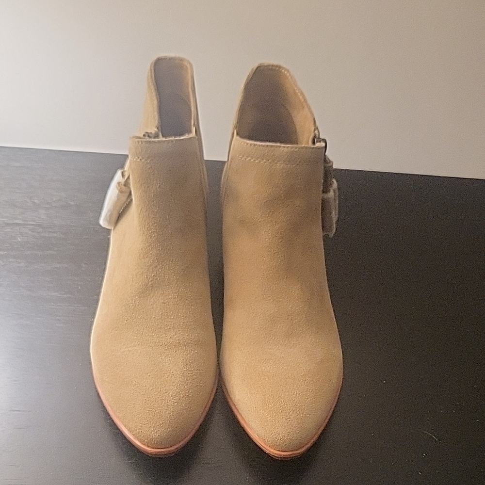 Hush Puppies Beige Ankle Booties